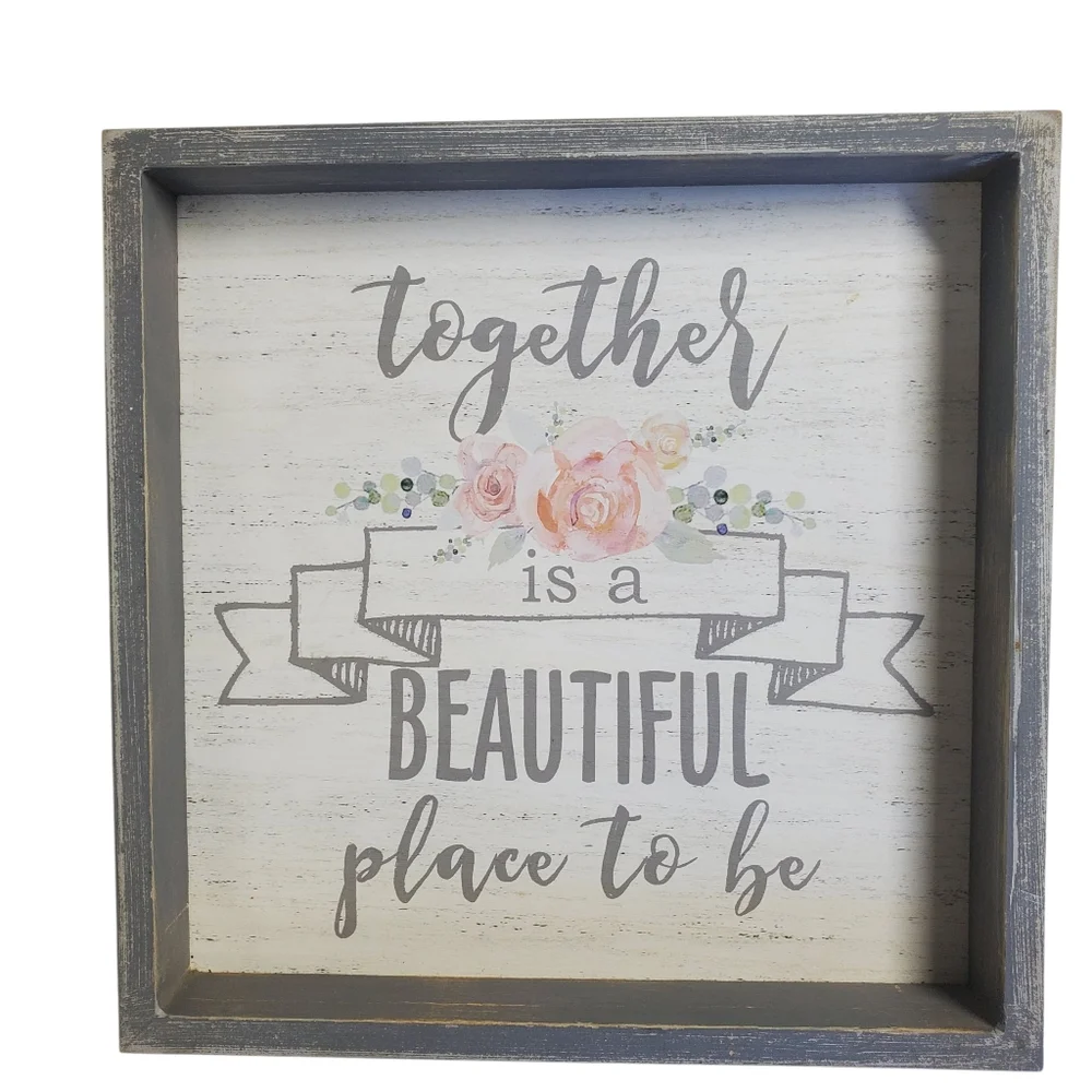 Love Story Decorative Wall Art Set with Inspirational Quotes New